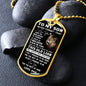 Son - Love You - Lion l Dog Tag
