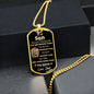 To My Son l Dog Tag
