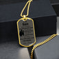 To My Son - Dad l Dog Tag l Grey