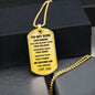 TO MY SON - DAD l DOG TAG l SILVER