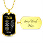 Son - Dog Tag l From Dad
