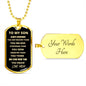TO MY SON - MOM l DOG TAG l GOLD