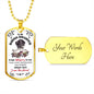 My Badass Daughter (White) l Dog Tag