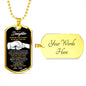 Daughter Dog Tag l From Dad