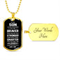 Son Dog Tag l From Dad l Braver