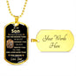 To My Son l Dog Tag