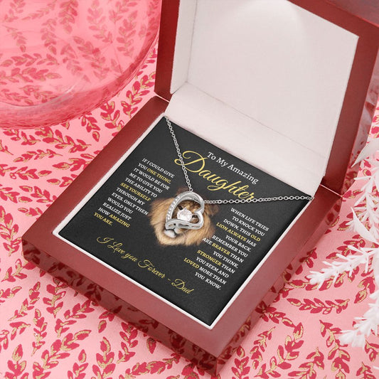 Daughter from Dad l Forever Love Necklace