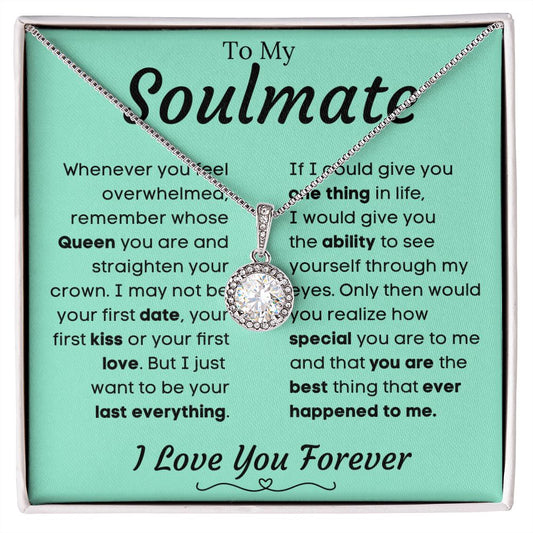 To My Soulmate - Teal l Eternal Hope Necklace