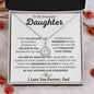 Daughter/Dad - Greatest Gift l Eternal Hope Necklace
