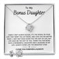 Bonus Daughter-Shine l Love Knot Earring & Necklace Set