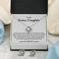 Bonus Daughter-Shine l Love Knot Earring & Necklace Set