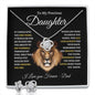 To My Precious Daughter l Love Knot Earring & Necklace Set l Dad