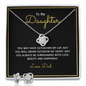 Daughter from Dad l Love Knot Earring & Necklace Set