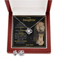 Daughter from Dad l Love Knot Earring & Necklace Set