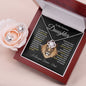 To My Precious Daughter l Love Knot Earring & Necklace Set l Dad