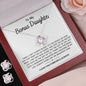 Bonus Daughter-Shine l Love Knot Earring & Necklace Set