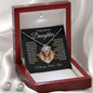 To My Precious Daughter l Love Knot Earring & Necklace Set l Dad