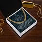 To My Son from Mom l Cuban Link Chain