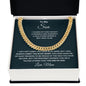 To My Son from Mom l Cuban Link Chain
