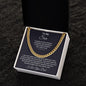 To My Son from Dad l Cuban Link Chain