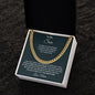 To My Son from Mom l Cuban Link Chain