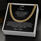 To My Son - from Dad l Cuban Link Chain