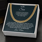 To My Son from Mom l Cuban Link Chain
