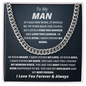 To My Man l Cuban Link Chain