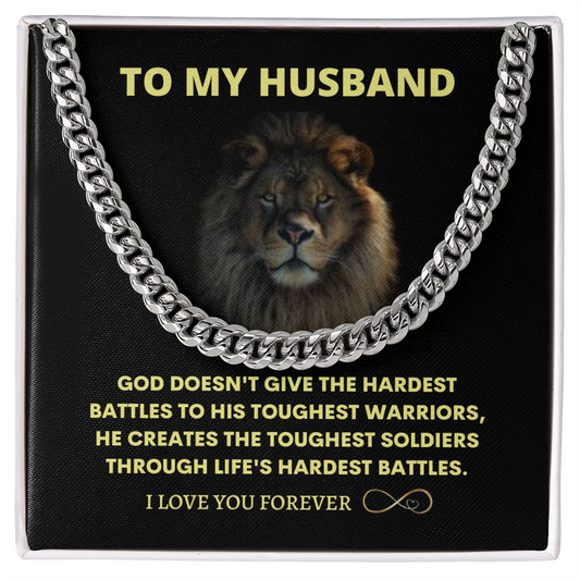 To My Husband l Cuban Link Chain