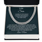 To My Son from Mom l Cuban Link Chain