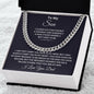 To My Son from Dad l Cuban Link Chain