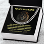 To My Husband l Cuban Link Chain