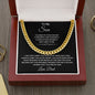 To My Son - from Dad l Cuban Link Chain