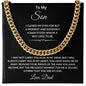 To My Son - from Dad l Cuban Link Chain
