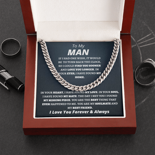 To My Man l Cuban Link Chain