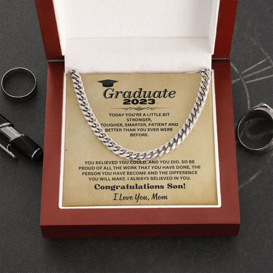 Graduate Son - Mom l Cuban Link Chain