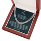 To My Son from Mom l Cuban Link Chain
