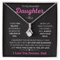 Daughter - Dad Purple l Alluring Beauty Necklace