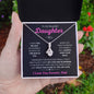 Daughter - Dad Purple l Alluring Beauty Necklace