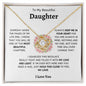 DAUGHTER WREATH l Love Knot Necklace