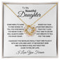 To My Beautiful Daughter l Love Knot Necklace