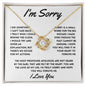 I'm Sorry - Forgive l Love Knot Necklace