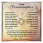 Granddaughter/Grandma - Cross l Love knot Necklace