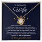 To My Wife l Love Knot Necklace