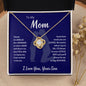 My Mom l Loved Mother - Son l Love Knot Necklace