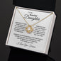 To My Beautiful Daughter l Love Knot Necklace