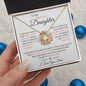 To My Daughter from Dad l Love Knot Necklace