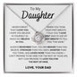 Daughter from Dad/Rest l Love Knot Necklace