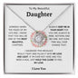 DAUGHTER WREATH l Love Knot Necklace