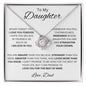 To My Daughter/Dad - Forever l Love Knot Necklace